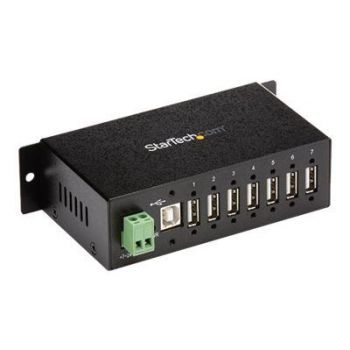 USB хъб USB 2.0 Hub - 7 Port - Mountable Rugged Industrial - Self Powered USB Hub - hub - 7 ports