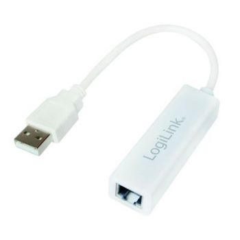 Адаптер LogiLink USB 2.0 to Fast Ethernet RJ45 Adapter - network adapter - USB 2.0 - 10/100 Ethernet