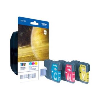 Консуматив за принтер Brother LC1100 Rainbow Pack - yellow, cyan, magenta - original - ink cartridge