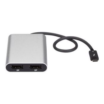 Адаптер Thunderbolt 3 to Dual DisplayPort Adapter - 4K 60Hz Dual Monitor TB3 DisplayPort 1.2 Video Adapter - Thunderbolt 3 Certified - USB / DisplayPort
