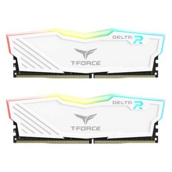 Памет за настолен компютър T-Force DELTA RGB - DDR4 - kit - 16 GB: 2 x 8 GB - DIMM 288-pin - 3200 MHz / PC4-25600 - unbuffered