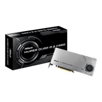 Адаптер ASRock HYPER QUAD M.2 CARD - interface adapter - M.2 Card - PCIe 4.0 x16