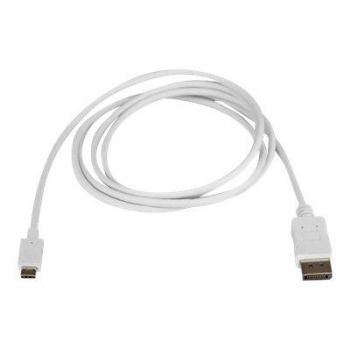 Адаптер 6ft/1.8m USB C to DisplayPort 1.2 Cable 4K 60Hz - USB Type-C to DP Video Adapter Monitor Cable HBR2 - TB3 Compatible - White - external video adapter
