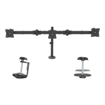 Стойка Desk Mount Triple Monitor Arm - 3 VESA 27"  Displays - Ergonomic Height Adjustable Articulating Pole Mount - Clamp/Grommet (ARMTRIO) - adjustable arm
