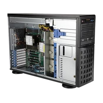Полуготов сървър Supermicro 4U BARE,    AST2600, Black