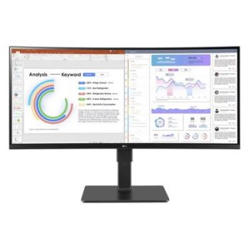 Монитор LG Curved LED-Monitor UltraWide 34BQ77QB-B - 86.72 cm (34) - 3440 x 1440 UWQHD