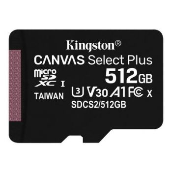 Карта памет Kingston Canvas Select Plus - flash memory card - 512 GB - SDXC UHS-I