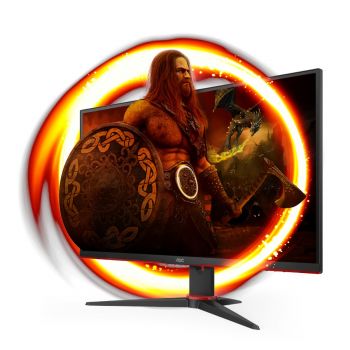 Монитор AOC 24G2SAE/BK 23.8" Gaming Monitor, 165Hz, 1 ms, VA Panel, 1920x1080, 350cd/m2, 3000:1, 2xHDMI, DP, Speakers