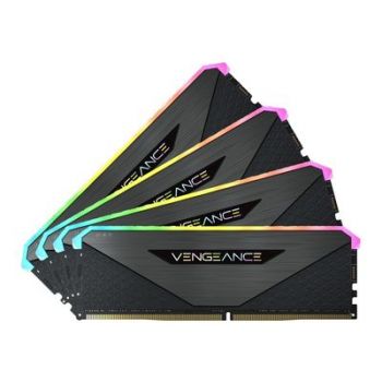 Памет за настолен компютър CORSAIR Vengeance RGB RT - DDR4 - kit - 128 GB: 4 x 32 GB - DIMM 288-pin - 3200 MHz / PC4-25600 - unbuffered