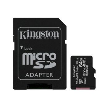 Карта памет Kingston Canvas Select Plus - flash memory card - 64 GB - microSDXC UHS-I