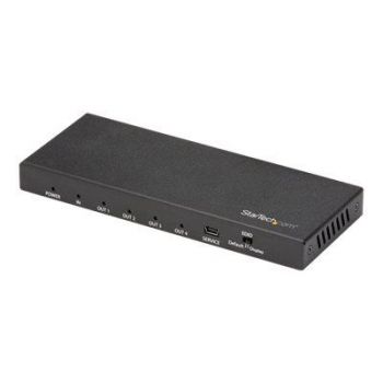 Адаптер HDMI Splitter - 4-Port - 4K 60Hz - HDMI Splitter 1 In 4 Out - 4 Way HDMI Splitter - HDMI Port Splitter (ST124HD202) - video/audio splitter - 4 ports