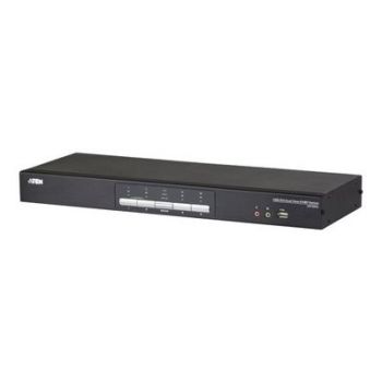 Мрежов комутатор ATEN USB DVI Dual View KVMP Switch CS1644A - KVM / audio / USB switch - 4 ports