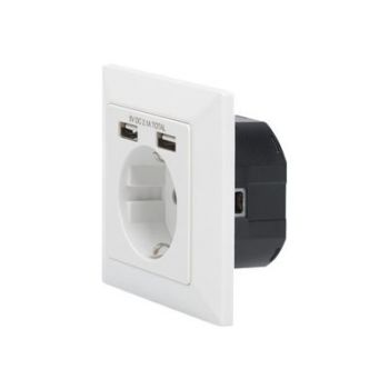 Артикул Digitus Socket with 2 USB ports power adapter
