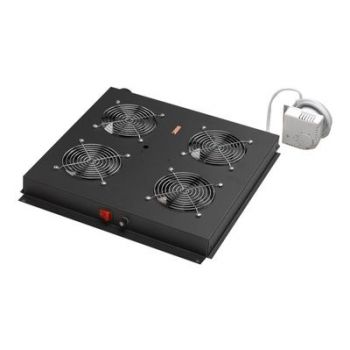 Аксесоар Digitus DN-19 FAN-4-B-N rack roof with 2 fans