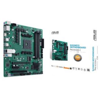 Дънна платка ASUS Pro B550M-C/CSM, micro ATX - Socket AM4 - AMD B550