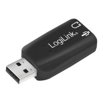 Звукова карта LogiLink Audio Adapter with Virtual 3D Sound Effect