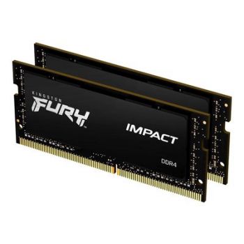 Памет за лаптоп Kingston FURY Impact - DDR4 - kit - 64 GB: 2 x 32 GB - SO-DIMM 260-pin - 2666 MHz / PC4-21300 - unbuffered