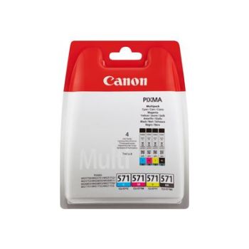 Консуматив за принтер Canon CLI-571 C/M/Y/BK Value Pack - 4-pack - black, yellow, cyan, magenta - original - ink tank