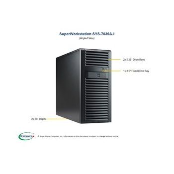 Полуготов сървър Supermicro MTW BARE,    AST2500, Black
