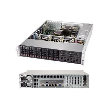 Полуготов сървър Supermicro 2U BARE,    AST2500, Black