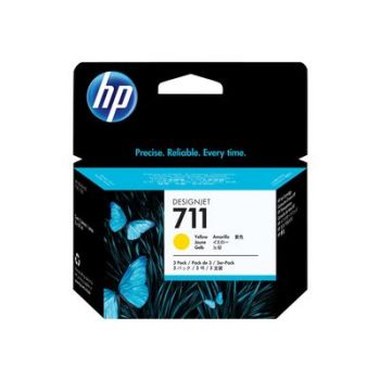 Консуматив за принтер HP 711 - 3-pack - dye-based yellow - original - DesignJet - ink cartridge