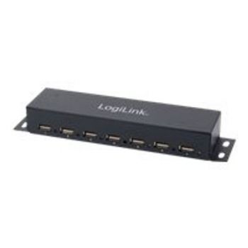 USB хъб LogiLink USB 2.0 Hub 7-Port Metal - hub