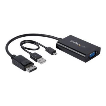 Адаптер DisplayPort to VGA Adapter with Audio - 1920x1200 - DP to VGA Converter for Your VGA Monitor or Display (DP2VGAA) - DisplayPort / VGA adapter - 18.4 m