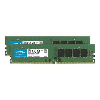 Памет за настолен компютър Crucial - DDR4 - 16 GB: 2 x 8 GB - DIMM 288-pin - unbuffered