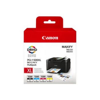 Консуматив за принтер Canon PGI-1500XL C/M/Y/BK Multipack - High Yield - black, yellow, cyan, magenta - original - ink tank