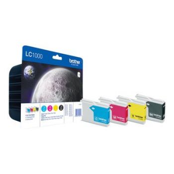 Консуматив за принтер Brother LC1000 Value Pack - 4-pack - black, yellow, cyan, magenta - original - ink cartridge