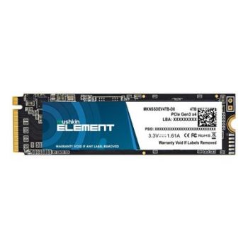 Твърд диск Mushkin SSD ELEMENT - 4 TB - M.2 2280 - PCIe 3.0 x4 NVMe