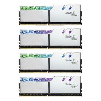 Памет за настолен компютър G.Skill Trident Z Royal Series - DDR4 - 128 GB Kit : 4 x 32 GB - DIMM 288-pin - unbuffered