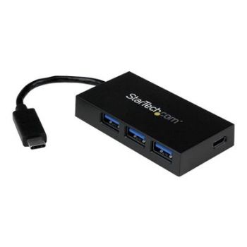 USB хъб 4-Port USB 3.0 Hub - Powered USB 3.1 Gen 1 Hub - USB-C to 1x USB-C and 3x USB-A Adapter - USB-C Port Expander (HB30C3A1CFB) - hub - 4 ports