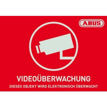 Артикул ABUS Warning Sticker Video Surveillance - 74 mm x 52.5 mm