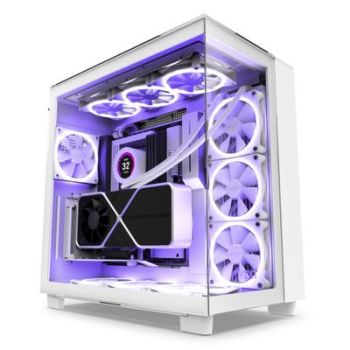 Кутия за компютър NZXT case H9 Elite White - Midi
