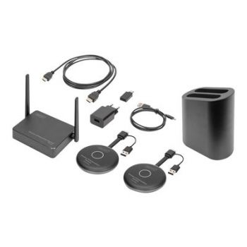 Артикул DIGITUS Wireless Collaboration System - 2 Transmitters + 1 Receiver - wireless video/audio extender - 802.11a, 802.11b/g/n, 802.11ac