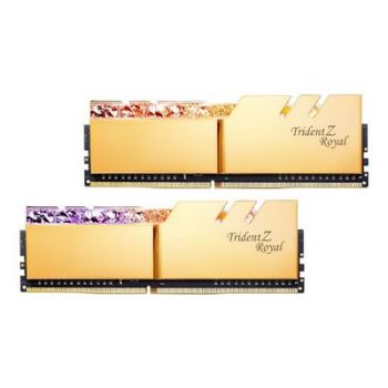 Памет за настолен компютър G.Skill Trident Z Royal Series - DDR4 - kit - 64 GB: 8 x 8 GB - DIMM 288-pin - 3600 MHz / PC4-28800 - unbuffered