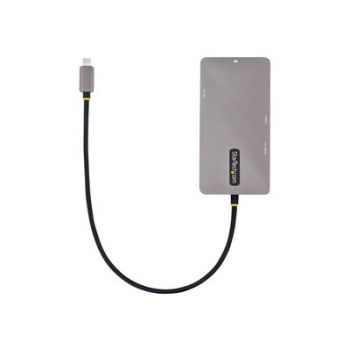 Адаптер USB C Multiport Adapter, Dual HDMI Video, 4K 60Hz, 2-Port 5Gbps USB-A Hub, 100W Power Delivery Charging, GbE, SD/MicroSD, USB Type-C Mini Travel Dock,