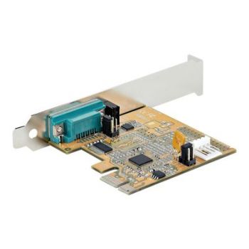 Адаптер PCI Express Serial Card, PCIe to RS232 (DB9) Serial Interface Card, PC Serial Card with 16C1050 UART, Standard or Low Profile Brackets, COM Retention,
