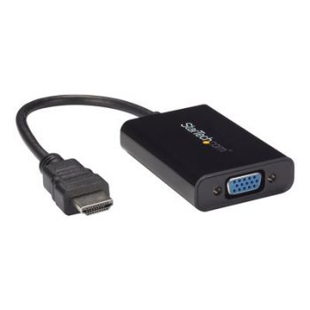 Адаптер HDMI to VGA Video Adapter Converter with Audio for Desktop PC / Laptop / Ultrabook - 1920x1080 - video interface converter - HDMI / VGA / audio - 25