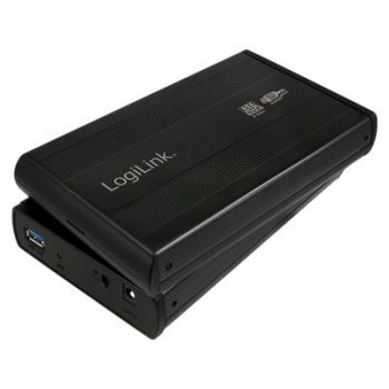 Кутия за твърд диск LogiLink Enclosure 3,5 Inch S-SATA HDD USB 3.0 Alu - storage enclosure - SATA 3Gb/s - USB 3.0