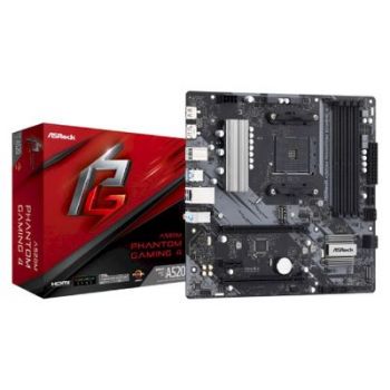 Дънна платка ASRock A520M Phantom Gaming 4 - motherboard - micro ATX - Socket AM4 - AMD A520