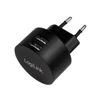 Адаптер LogiLink 2-Port wall charger power adapter - USB - 10.5 Watt