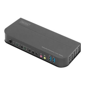 Мрежов суич DIGITUS DS-12850 - KVM / audio / USB switch - 2 ports
