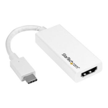 Адаптер USB C to HDMI Adapter - 4K 30Hz - USB 3.1 Type-C to HDMI Adapter - USB-C to HDMI Dongle - Monitor Adapter - White (CDP2HDW) - external video adapter -