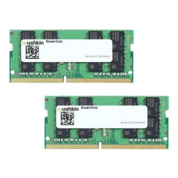 Памет за лаптоп Mushkin Essentials - DDR4 - kit - 64 GB: 2 x 32 GB - SO-DIMM 260-pin - 3200 MHz / PC4-25600 - unbuffered