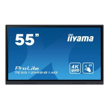 Дисплей iiyama ProLite TE5512MIS-B1AG 55  Class (54.6"  viewable) LED-backlit LCD display - 4K - for digital signage / interactive communication"