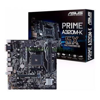 Дънна платка ASUS Prime A320M-K, AM4, DDR4, PCI-E, mATX