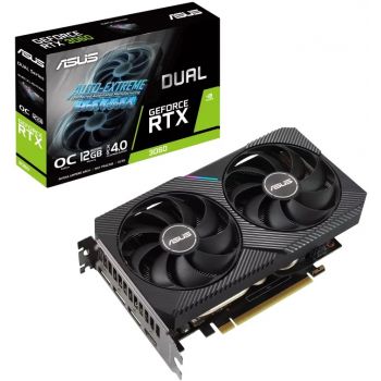 Видео карта ASUS DUAL RTX3060 12GB V2 OC GDDR6,HDMI 2.1, 3xDP 1.4a