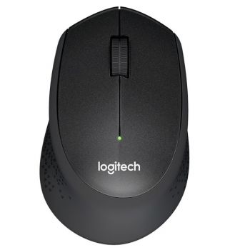 Мишка Logitech B330 Silent Plus, оптична, 1000 dpi, безжична, черна